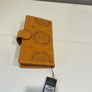 Tilly’s Yellow Laser Cut Wallet New with Tag